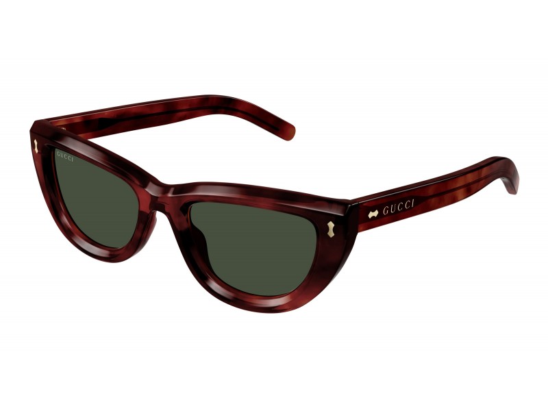 Gucci GG1521S 002 Shiny Havana Green női napszemüveg