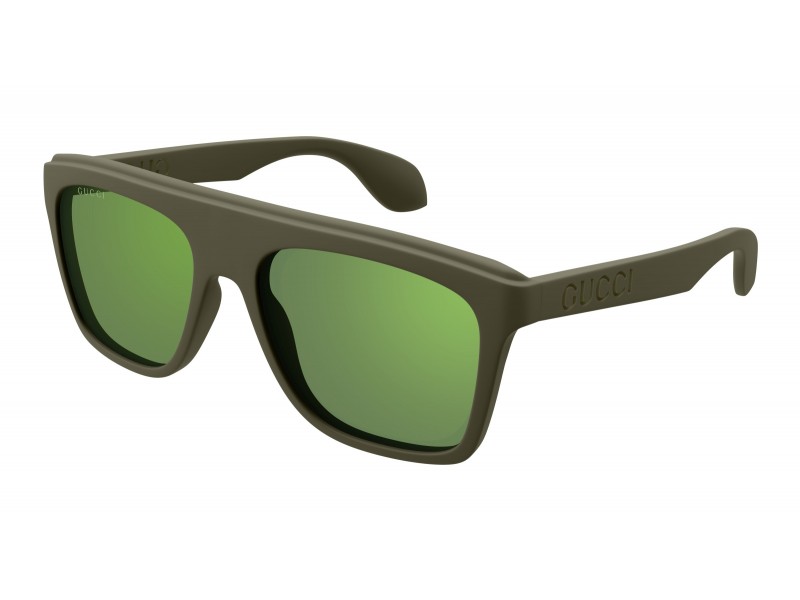Gucci GG1570S 005 sötétzöld flash zöld napszemüveg