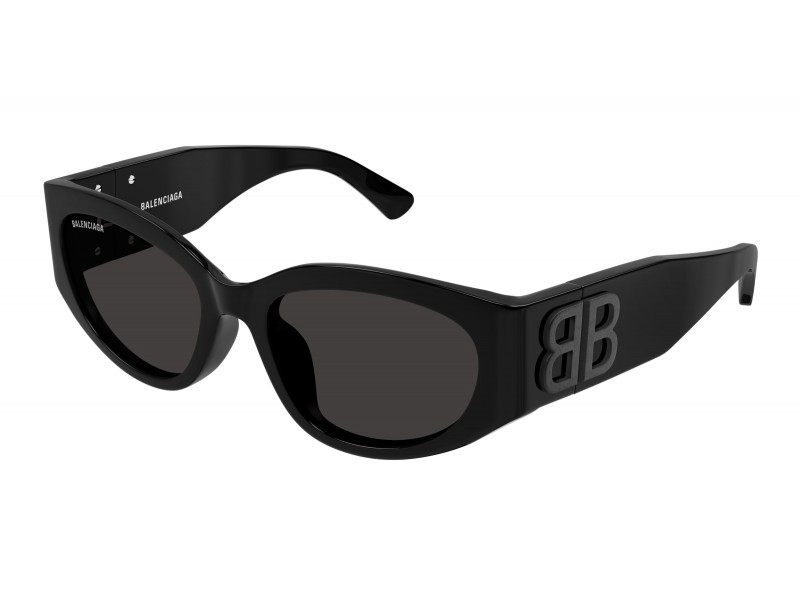 Balenciaga BB0324SK 001 - fényes fekete-szürke napszemüveg