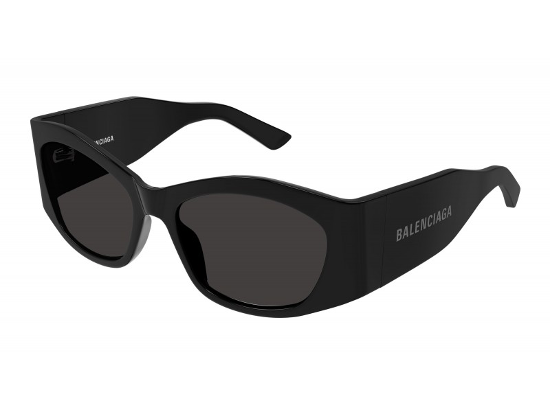 Balenciaga BB0329S 001 női napszemüveg – fényes fekete/szürke
