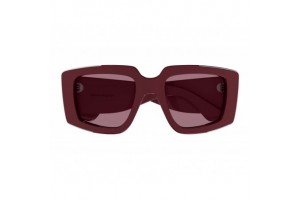 Alexander McQueen AM0446S 003 ezüst-burgundi napszemüveg