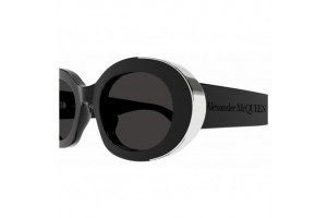 Alexander McQueen AM0445S ezüst-fekete napszemüveg