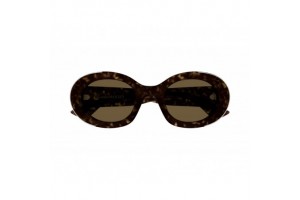 Alexander McQueen AM0445S 002 ezüst/havana napszemüveg
