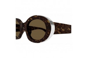 Alexander McQueen AM0445S 002 ezüst/havana napszemüveg