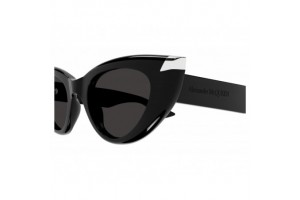 Alexander McQueen AM0442S 001 - fekete-szürke napszemüveg