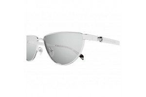 Alexander McQueen AM0456S 004 fényes ezüst napszemüveg