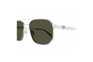 Alexander McQueen AM0458S ezüst-zöld napszemüveg