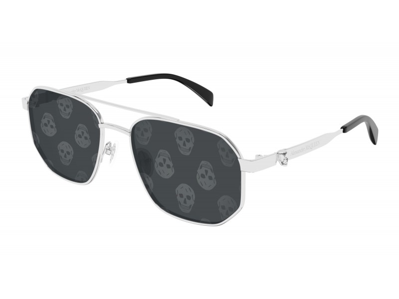 Alexander McQueen AM0458S 004 — ezüst tükrös napszemüveg