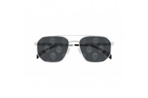 Alexander McQueen AM0458S 004 — ezüst tükrös napszemüveg