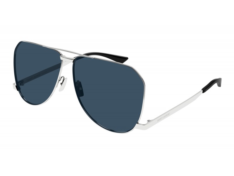 Saint Laurent SL 690 DUST fényes ezüst-kék napszemüveg