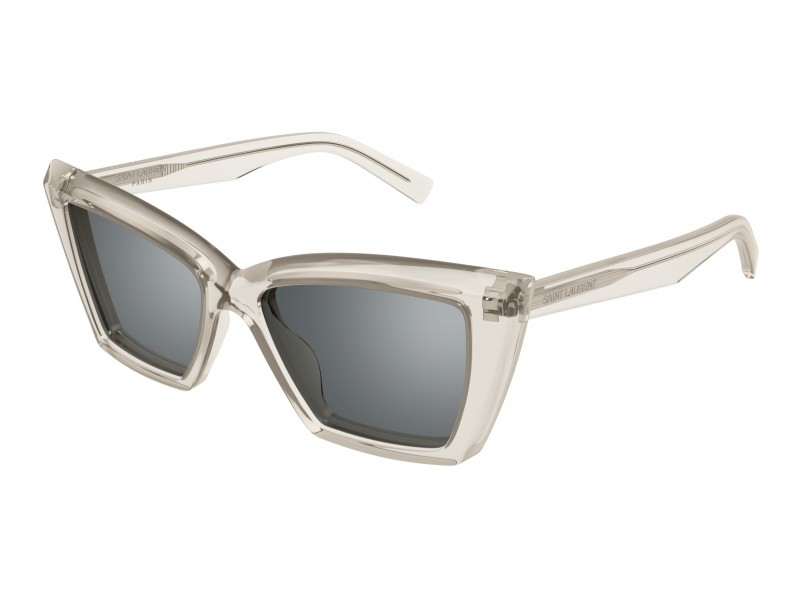 Saint Laurent SL 657 transparent beige - mirror silver