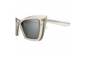 Saint Laurent SL 657 transparent beige - mirror silver