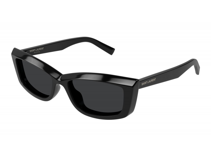 Saint Laurent SL 658, fényes fekete női napszemüveg