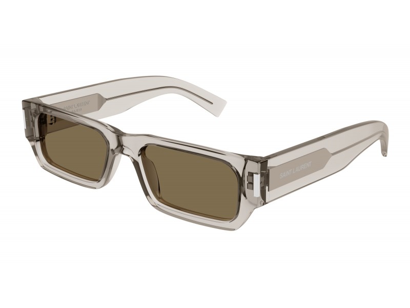 Saint Laurent SL 660 004 – Transparent Beige Brown napszemüveg