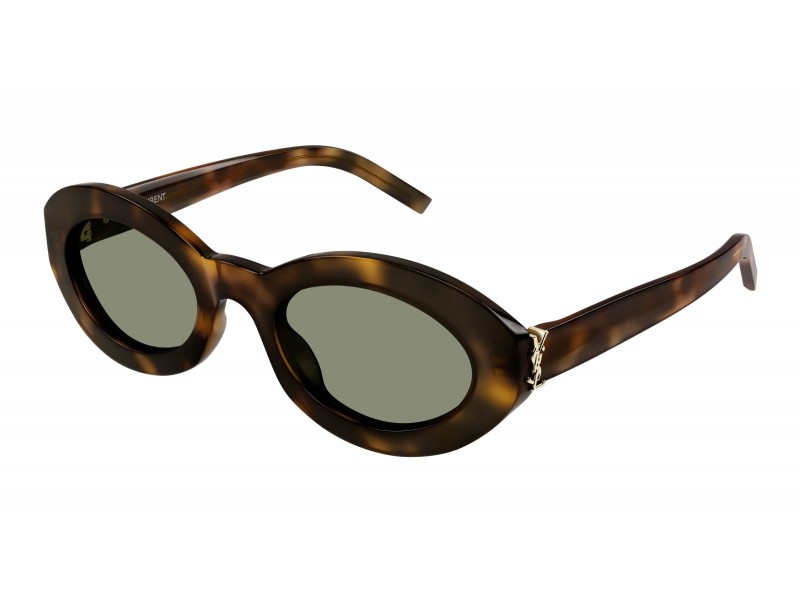 Saint Laurent SL M136 Shiny Havana Green napszemüveg