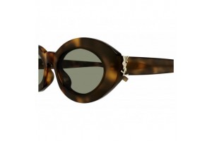 Saint Laurent SL M136 Shiny Havana Green napszemüveg