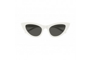 Saint Laurent SL 213 LILY 017 - Shiny White Grey