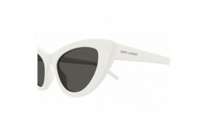 Saint Laurent SL 213 LILY 017 - Shiny White Grey