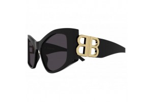 Balenciaga BB0287S 001 – fényes fekete-szürke napszemüveg