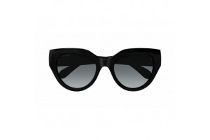 Gucci GG1408S 001 Shiny Black - gradient szürke lencse