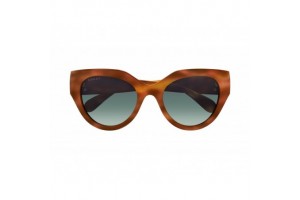 Gucci GG1408S 004 Shiny Havana zöld átmenetes napszemüveg