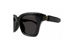 Alexander McQueen AM0432SA 001 - Fényes fekete-szürke napszemüveg