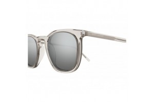 Saint Laurent SL 623 transparent beige mirror silver