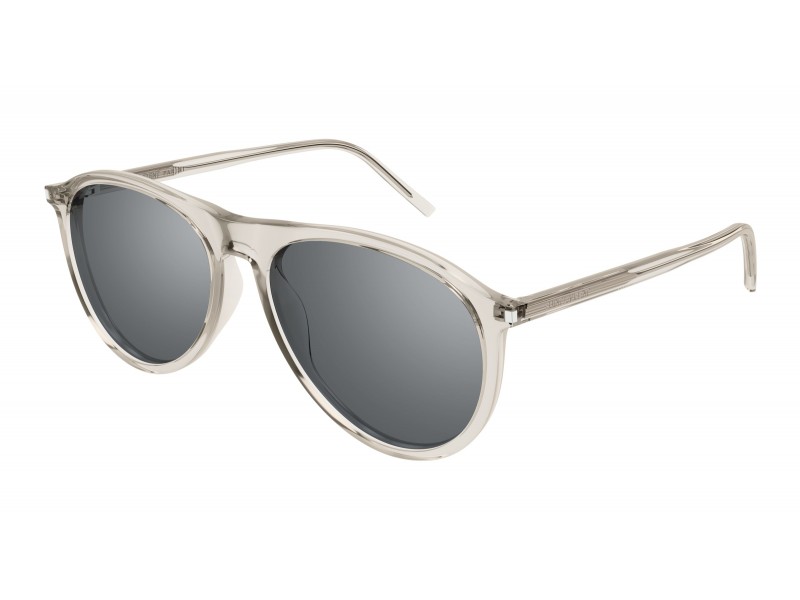 Saint Laurent SL 667 áttetsző bézs - ezüst tükörlencse
