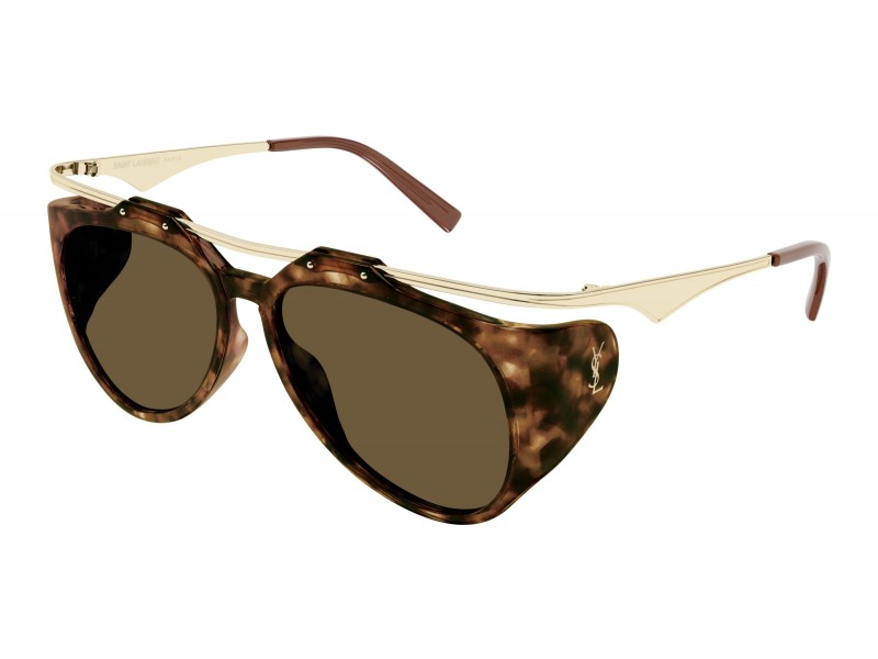Saint Laurent SL M137 AMELIA 002 Shiny Havana Brown napszemüveg