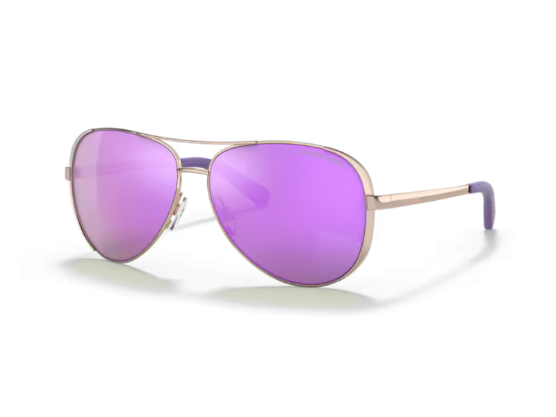 Michael Kors MK5004 CHELSEA rózsaarany keret, lila tükrös lencse