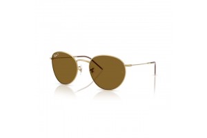 Ray-Ban RBR0103S ROUND REVERSE – arany keret, barna polarizált