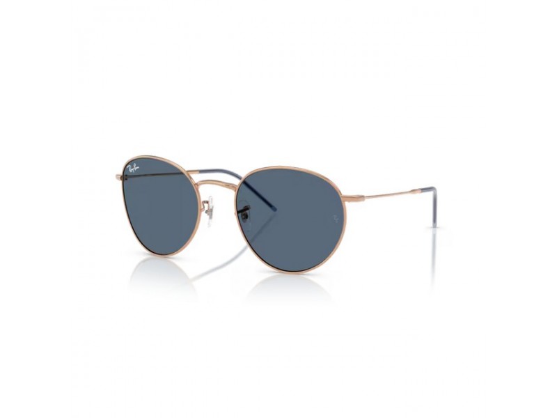 Ray-Ban RBR0103S ROUND - rosegold keret, kék lencse