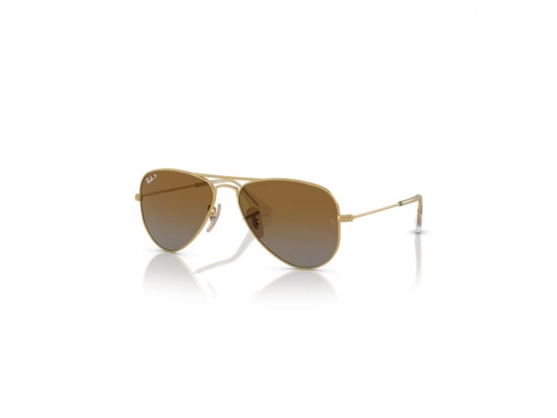 Ray-Ban RJ9506S gyermek Aviator Arista Gold barna lencse