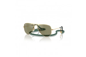Ray-Ban RJ9506S 223/6R JUNIOR AVIATOR ARISTA GOLD GREEN MIRROR gyermek napszemüveg