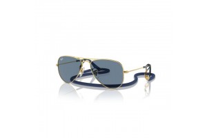 Ray-Ban RJ9506S 223/1U JUNIOR AVIATOR ARISTA GOLD LIGHT BLUE gyermek napszemüveg