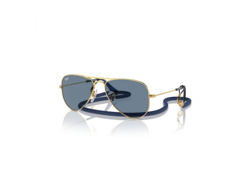 Ray-Ban RJ9506S Junior Aviator arany váz világoskék lencse