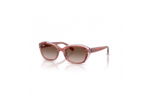 Ray-Ban RJ9081S 717313 STRIPED PINK ON TRANSPARENT PINK GRADIENT BROWN gyermek napszemüveg