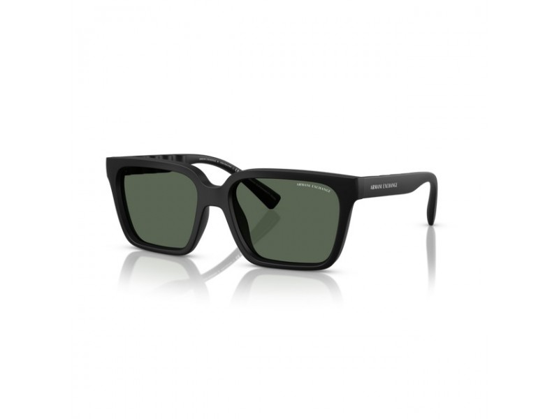 Armani Exchange AX4147S matt fekete szemüveg sötétzöld lencse
