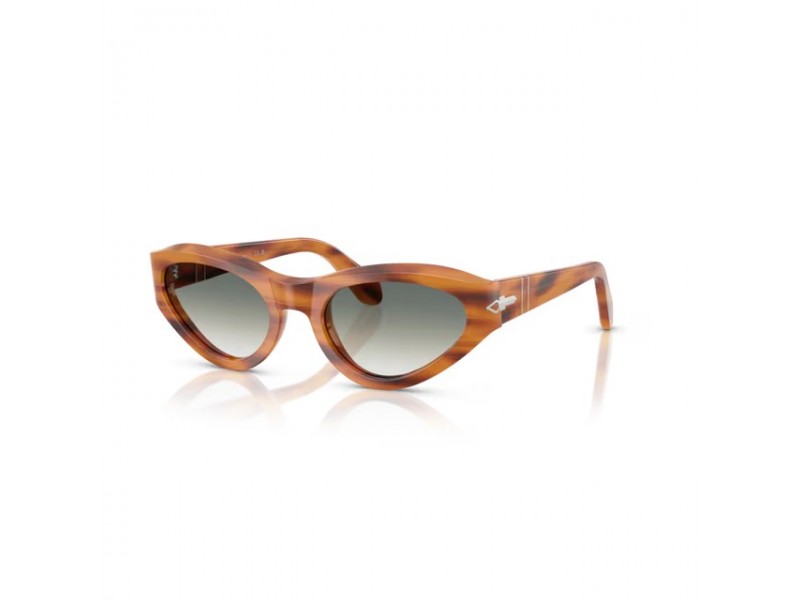 Persol PO0052S 960/3A csíkos barna napszemüveg zöld gradiens