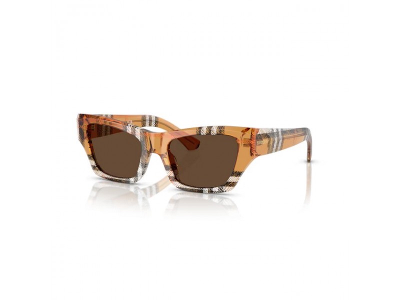 Burberry BE4441U CHECK SAND sötétbarna napszemüveg