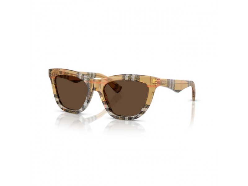Burberry BE4435 CHECK SAND női napszemüveg sötétbarna