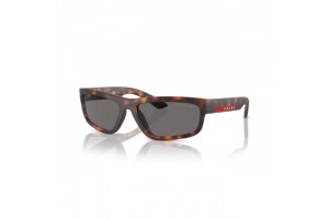 PRADA LINEA ROSSA PS 05ZS 17X02G Dark Havana Rubbered Dark Grey Polarized napszemüveg