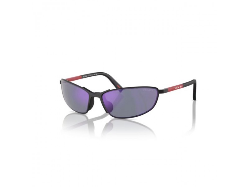 PRADA PS 55ZS Black / Dark Blue Mirror
