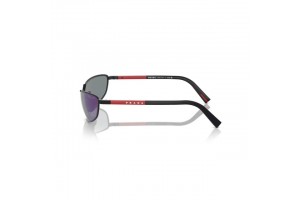 PRADA PS 55ZS Black / Dark Blue Mirror