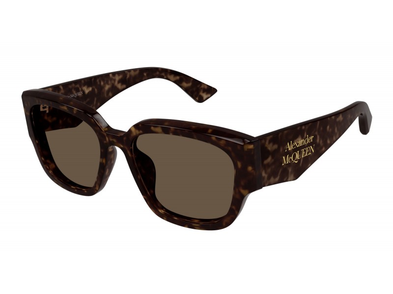 Alexander McQueen AM0468S HAVANA barna női napszemüveg