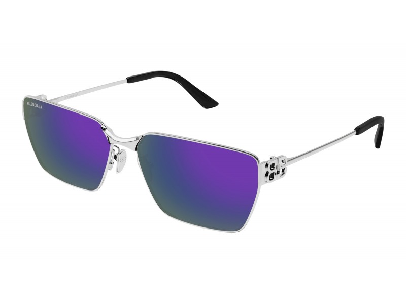 Balenciaga BB0374SK 003 Silver Mirror Violet napszemüveg