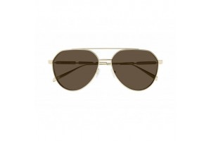 Alexander McQueen AM0478S arany-barna napszemüveg