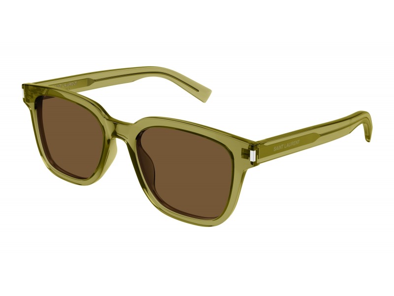 Saint Laurent SL 711 005 – zöld-barna férfi napszemüveg