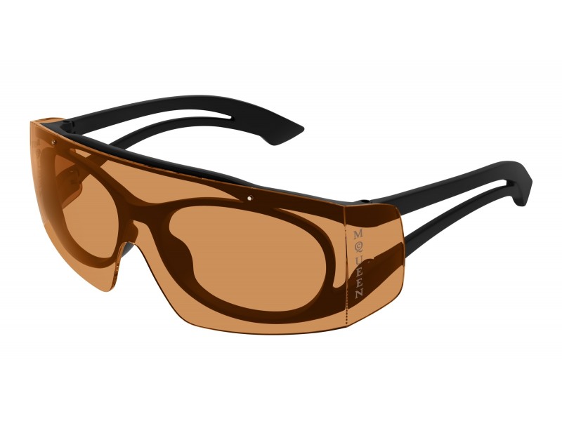 Alexander McQueen AM0489S napszemüveg fekete-narancs