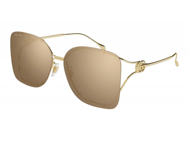 Gucci GG1713SA 003 Gold Mirror Brown napszemüveg